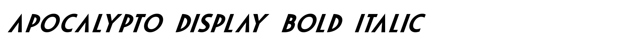 Apocalypto Display Bold Italic image